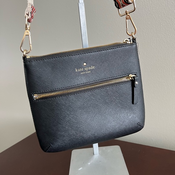Kate Spade Black Crossbody Bag with Boho Strap - Picture 7 of 12